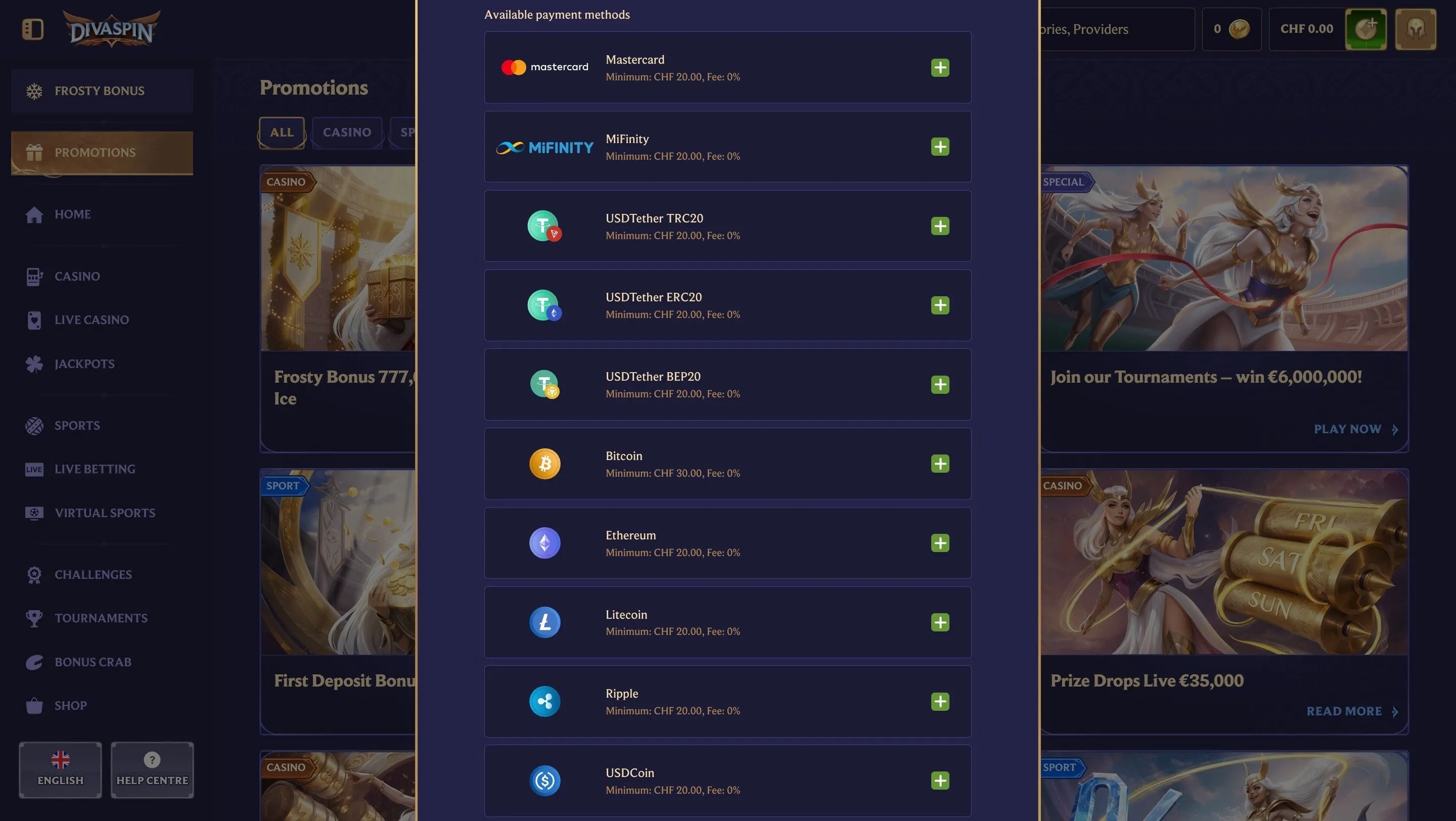 Divaspin Bitcoin Casino Divaspin Crypto Casino